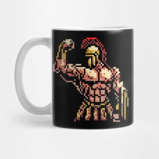 spartan strong pixel art Mug